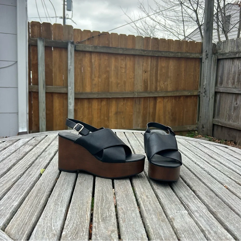 Women's Naomi Wood Wedge Heels with Memory Foam‎ Insole Universal Thread size 11